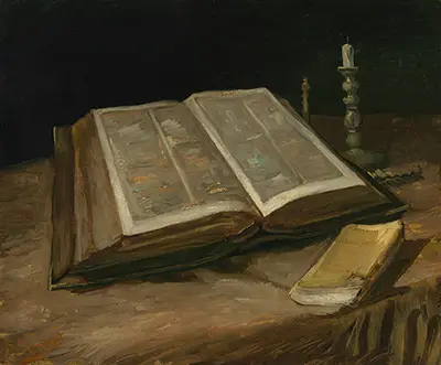 Stillleben mit aufgeschlagener Bibel Vincent van Gogh